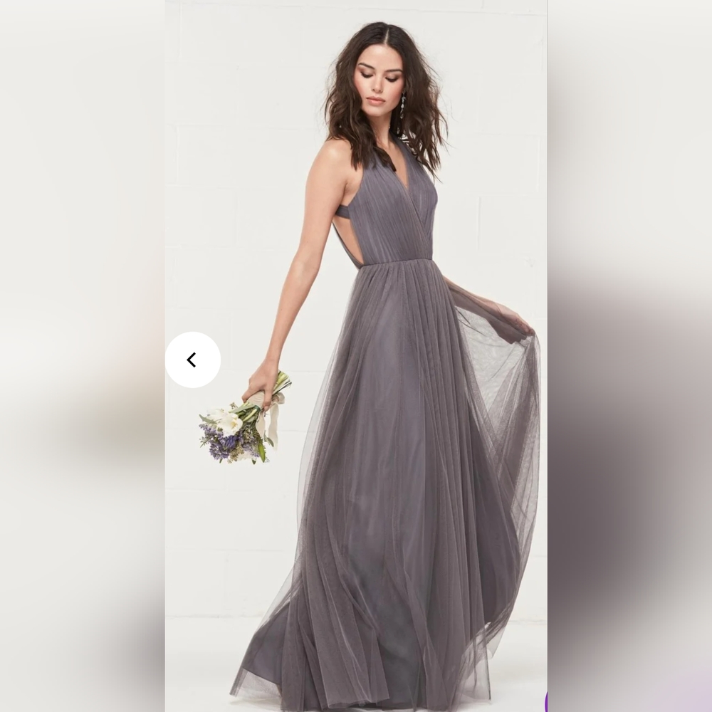 Watters WTOO Gray Bridesmaid Dress NWOT size 6